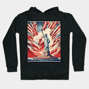 New York United States of America Tourism Vintage Poster Hoodie